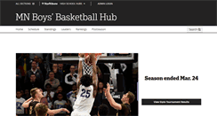 Desktop Screenshot of mnbasketballhub.com